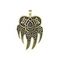 Купите печать Велеса медвежья из латуни, фото на белом фоне.