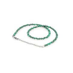 Чокер из камней Малахита ограненного 4 мм