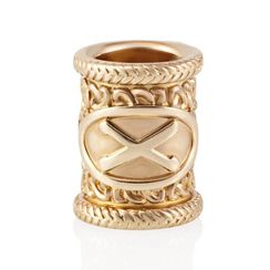 Шарм Руна Гебо из серебра с позолотой