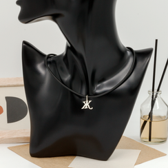 Подвеска в виде буквы Ж - кулон из серебра 925 пробы