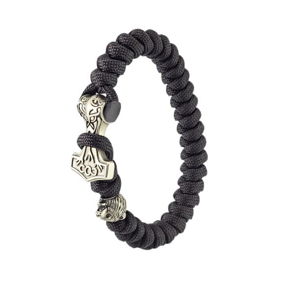 Купите браслет из паркорда молот Тора и медведь в интернет-магазине с доставкой из Ростова-на-Дону.