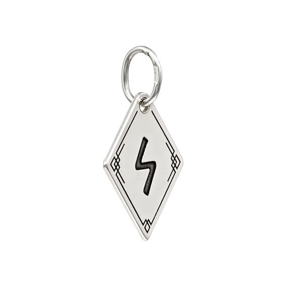 Подвеска Руна Соулу - кулон из серебра 925