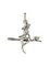 Подвеска «Ведьма на метле» из серебра, вид сбоку 1