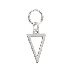 Треугольник - подвеска на серьги из серебра 925 пробы