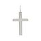 Подвеска Крест католический прямой - кулон из серебра