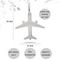 Самолет подвеска из серебра 925 пробы, инфографика Размеры