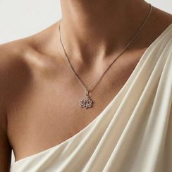 Подвеска Лотос мини из серебра