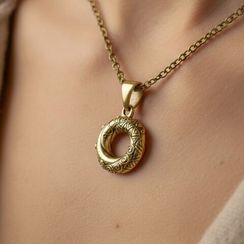 Алжирский узелок любви большой подвеска из серебра 925 пробы с позолотой