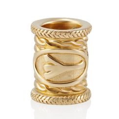 Шарм Руна Альгиз из серебра с позолотой