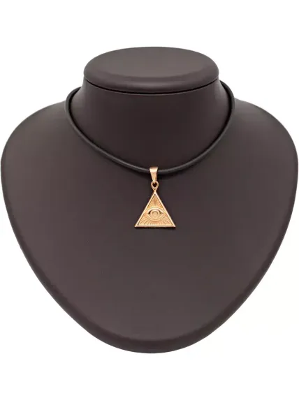 Подвеска «Всевидящее Око» из серебра с позолотой на постаменте