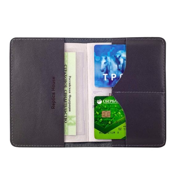 Изображение обложки из кожи серого цвета с гравировкой всевидящее око внутреннее наполнение.