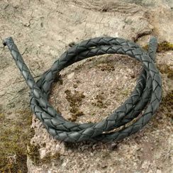 Шнур кожаный плетеный 5 мм