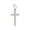 Подвеска Крест католический прямой - кулон из серебра