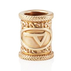 Шарм Руна Вуньо из серебра с позолотой