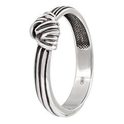 Кольцо Узел из серебра 925 пробы