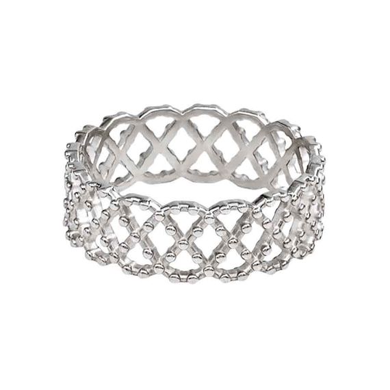 Кольцо Сетка из серебра 925 пробы, вид 1