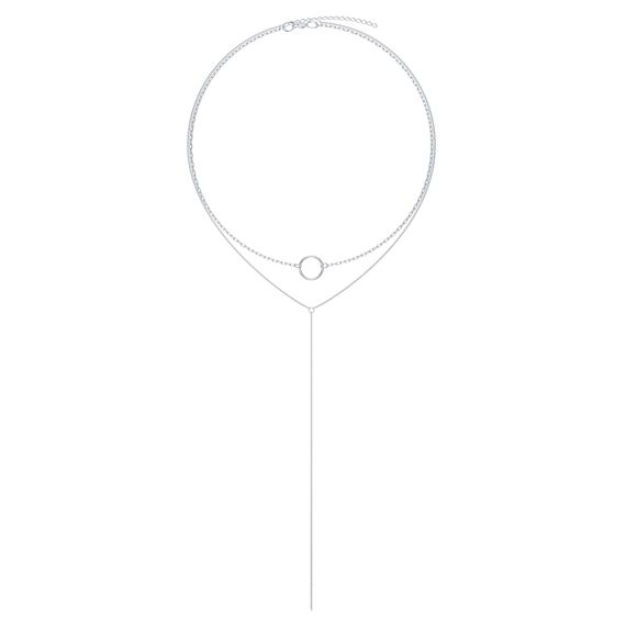 Фото колье на шею форцатина кобра серебро 9263 на белом фоне