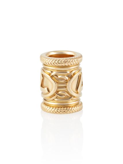 Шарм «Руна Соулу» из серебра с позолотой, вид сбоку