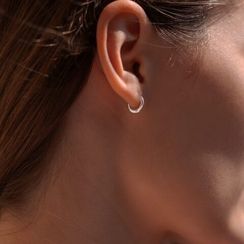 Серьги Конго 10 мм Серебро 925