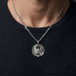 Жук Скарабей малый - подвеска из серебра