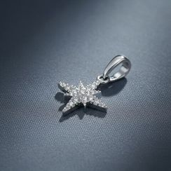 Подвеска Вифлеемская звезда из серебра 925 пробы с фианитами