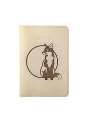 Обложка Лиса из светлой кожи