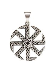 Коловрат со Звездой Руси подвеска из серебра