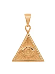 Всевидящее Око - подвеска из серебра с позолотой