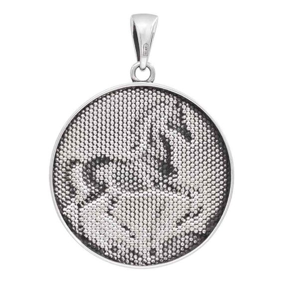 Подвеска Лошадь - кулон из серебра 925 пробы, вид 3