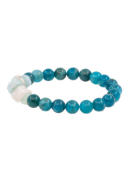 Браслет из натуральных камней берилла и апатита