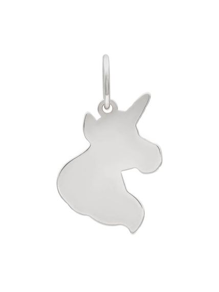 Единорог подвеска из серебра 925 пробы, вид сзади