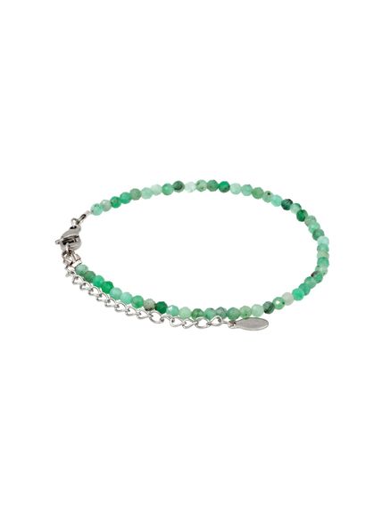 Фото браслет из берилла изумрудного 2103/3_берилл_из на белом фоне сбоку