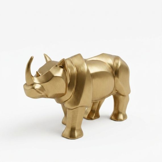 Статуэтка Носорог - фигурка из бронзы, фото 2