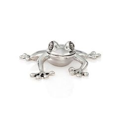 Статуэтка Лягушка - фигурка из серебра 925 пробы