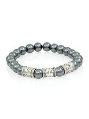 Браслет из натурального гемалайка с рунами Турисаз, Тейваз и Турисаз - Максимальная защита