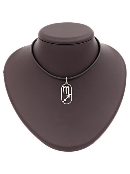 Подвеска Куспид Скорпион-Стрелец из серебра на постаменте