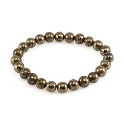 Браслет из бусин пирита