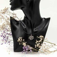 Кулон Роза  - подвеска серебряная ювелирная