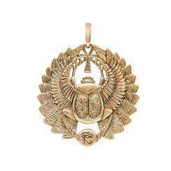 Подвеска Жук Скарабей большой - кулон из бронзы