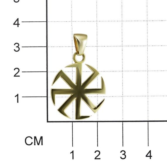 Изображение простого коловрата из бронзы на размерной сетке.