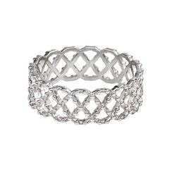 Кольцо Сетка из серебра 925 пробы