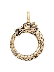 Уроборос без плавника - подвеска из бронзы