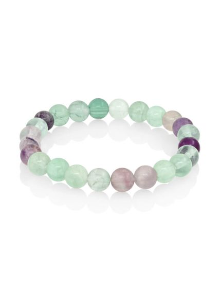 Браслет из камней флюорита фотография, вид сверху