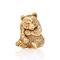 Шарм Панда из бронзы, бусина, вид спереди
