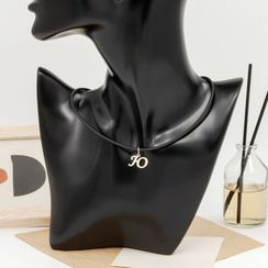 Подвеска в виде буквы Ю - кулон из серебра 925 пробы