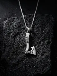 Секира Перуна подвеска из мельхиора