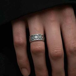 Кольцо Обереги из серебра 925 пробы