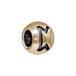 Шарм с руной Перт - бусина для браслета из бронзы