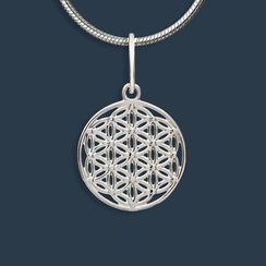Подвеска Цветок жизни малый из серебра