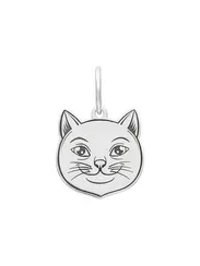 Подвеска Кот из серебра